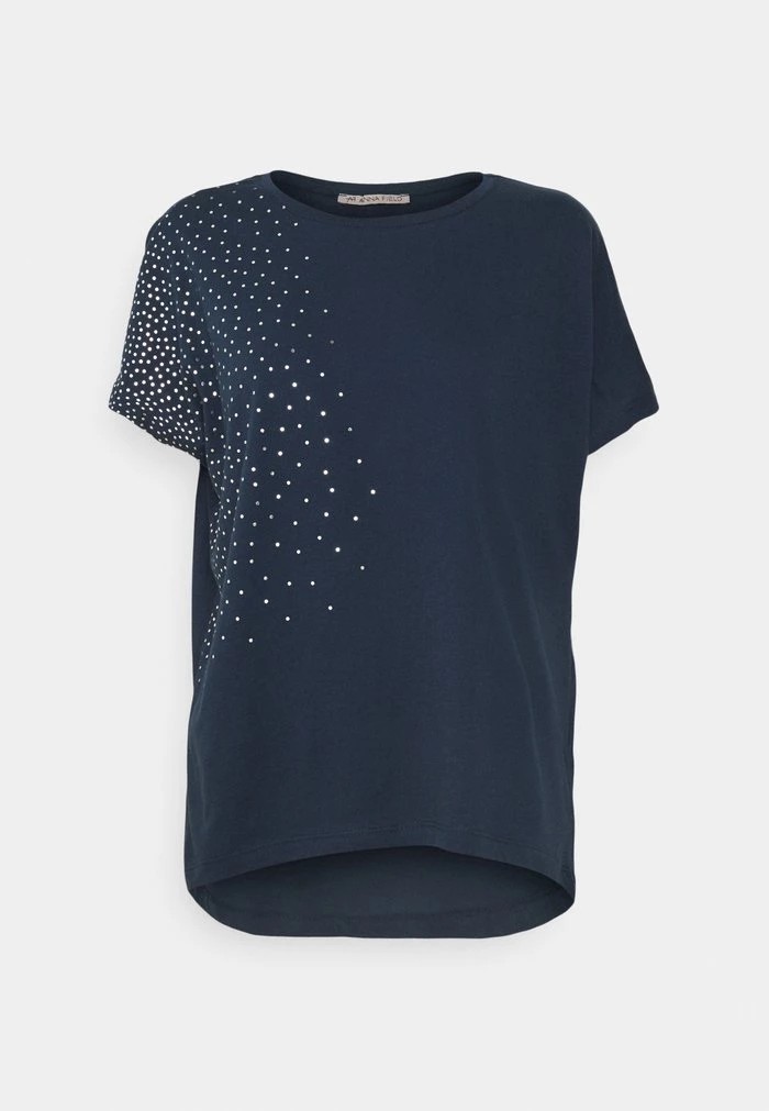 T-Shirt ANNA FIELD Anna Field Print T-shirt Bleu Marine Femme | JVV-5165849